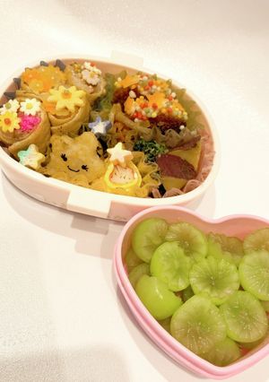 ピック無し！5歳くるくる稲荷弁当-レシピのメイン写真