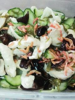 鶏皮と木耳の酢の物-レシピのメイン写真