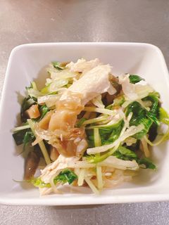 シャキシャキ野菜と蒸し鶏のザーサイ和え-レシピのメイン写真