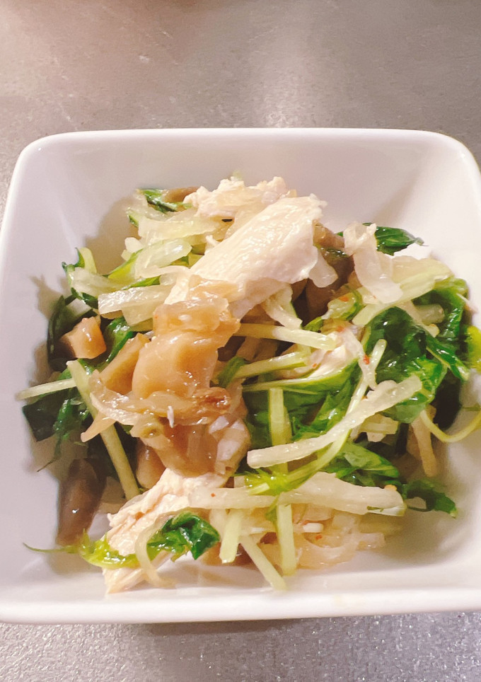 シャキシャキ野菜と蒸し鶏のザーサイ和え-レシピのメイン写真