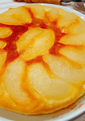 梨のカラメルフライパンケーキ-レシピのメイン写真