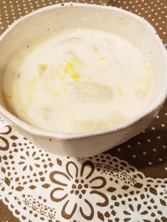 白菜の豆乳味噌スープ-レシピのメイン写真