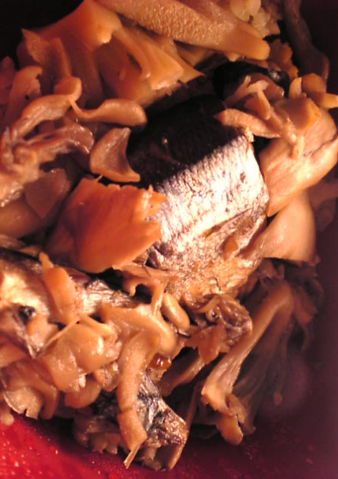 秋刀魚と舞茸の玄米丼-レシピのメイン写真