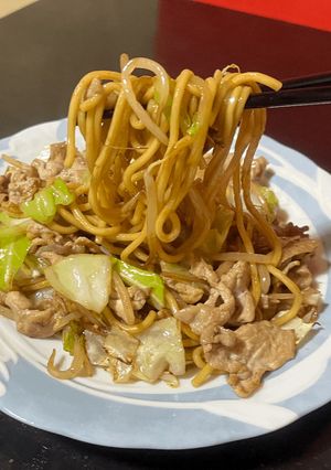 太麺&シンプル野菜で上海焼そば-レシピのメイン写真