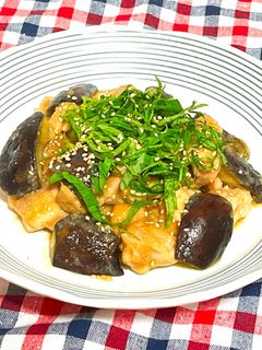 なすと鶏肉のごまみそ照り焼き-レシピのメイン写真
