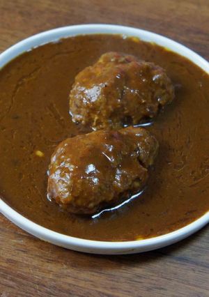ハンバーグカレー-レシピのメイン写真