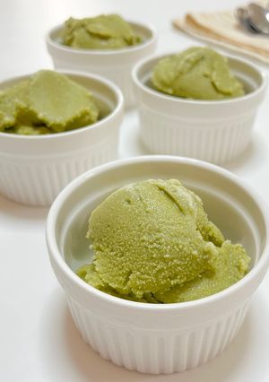 材料3つ！抹茶豆乳のプラントベースアイス-レシピのメイン写真