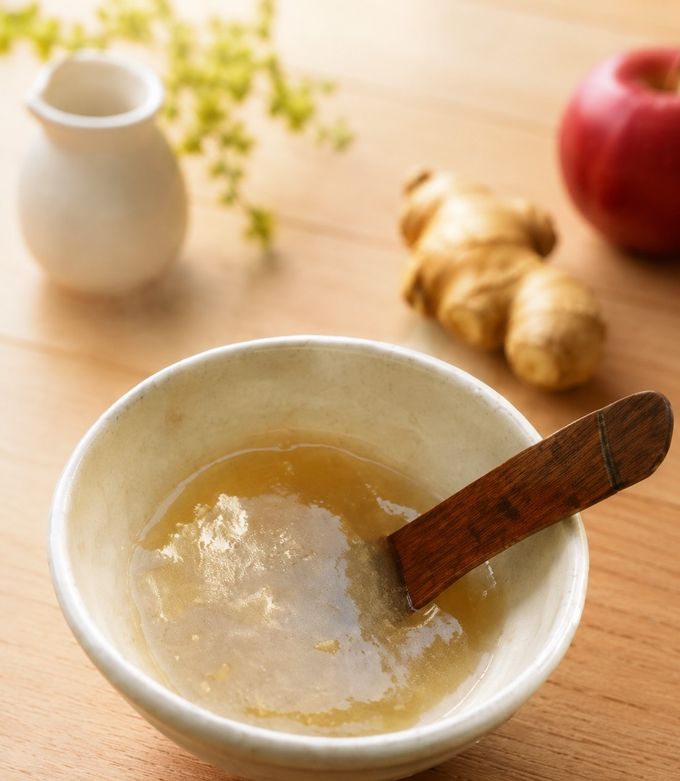 風邪や下痢に☆片栗粉で蜂蜜りんご生姜葛湯-レシピのメイン写真