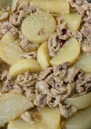 大根と豚こま肉の牡蠣だし醤油煮-レシピのメイン写真