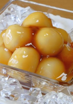 冷たい豆腐白玉みたらし-レシピのメイン写真