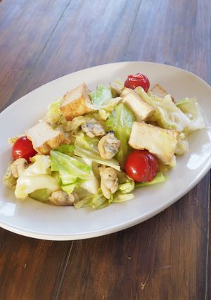 あさりと厚揚げの炒め物-レシピのメイン写真