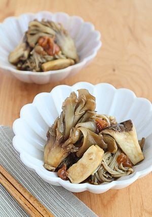 食物繊維たっぷり！きのこの和風マリネ梅味-レシピのメイン写真