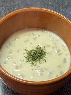 ほっこり温かい♡蓮根と玉ねぎの豆乳スープ-レシピのメイン写真
