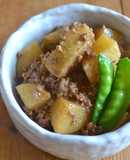 玄米甘酒で作る新じゃがの煮っ転がし