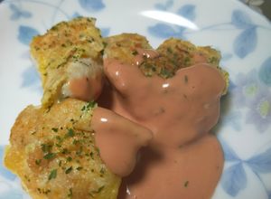 鶏むね肉のピカタ　オーロラソース-レシピのメイン写真
