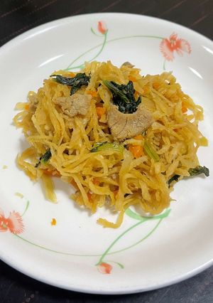 【学校給食】豚肉と切干大根の炒め煮-レシピのメイン写真