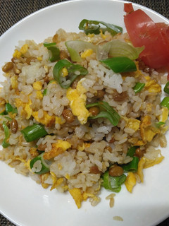 減塩、卵と納豆のチャーハン-レシピのメイン写真