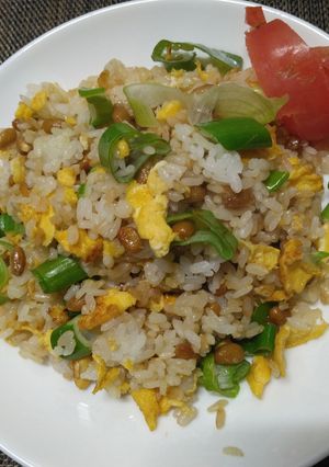 減塩、卵と納豆のチャーハン-レシピのメイン写真