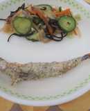 簡単給食　ししゃものさざれ焼き