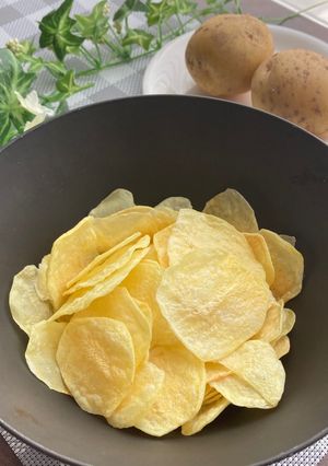 ノンオイルでヘルシー♩ポテトチップス-レシピのメイン写真