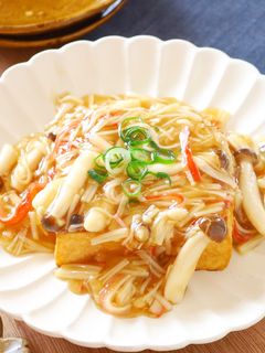 厚揚げの中華風きのこあんかけ-レシピのメイン写真