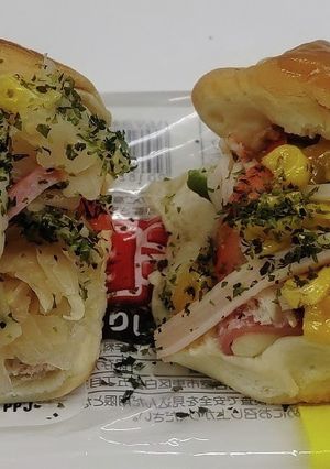 カニかまぼこガリコーン “ハムマヨパン”-レシピのメイン写真