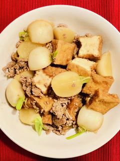 かぶと厚揚げのそぼろ煮-レシピのメイン写真