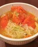 サッポロ一番塩ラーメンアレンジ★トマト麺