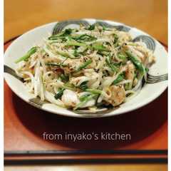 A picture of もやしは便利☆鶏ささみ、ニラの塩焼きそば.