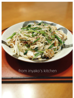 もやしは便利☆鶏ささみ、ニラの塩焼きそば-レシピのメイン写真