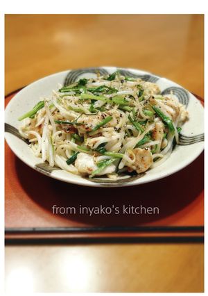 もやしは便利☆鶏ささみ、ニラの塩焼きそば-レシピのメイン写真