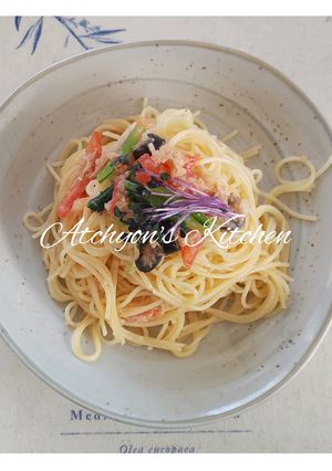 簡単！トマトと大根のWおろし冷製パスタ-レシピのメイン写真