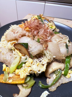 豚バラ肉とふわふわ卵のソーメンチャンプル-レシピのメイン写真