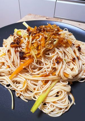 甘辛☆お酢入りさっぱり！素麺のビビン麺風-レシピのメイン写真