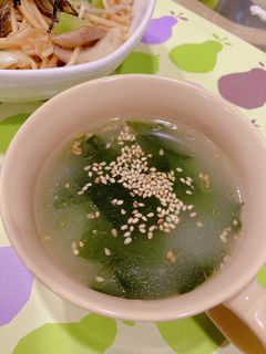 簡単!わかめスープ-レシピのメイン写真