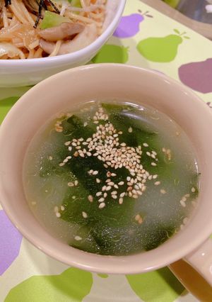 簡単！わかめスープ-レシピのメイン写真