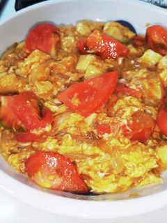 トマトと豆腐の玉子とじ-レシピのメイン写真