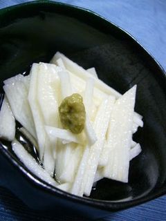 シャキシャキとろ~り♪長いものわさびあえ-レシピのメイン写真