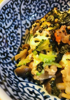 豚肉＆キノコのゴーヤーチャンプルー-レシピのメイン写真