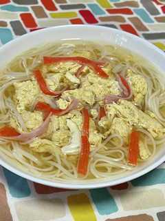 超簡単☆かき玉かにかま冷やし煮麺です♪♪-レシピのメイン写真
