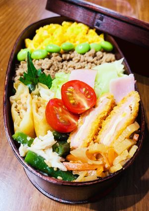 そぼろご飯わっぱ弁当♡-レシピのメイン写真
