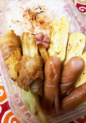 2022/9/1 肉巻き弁当-レシピのメイン写真