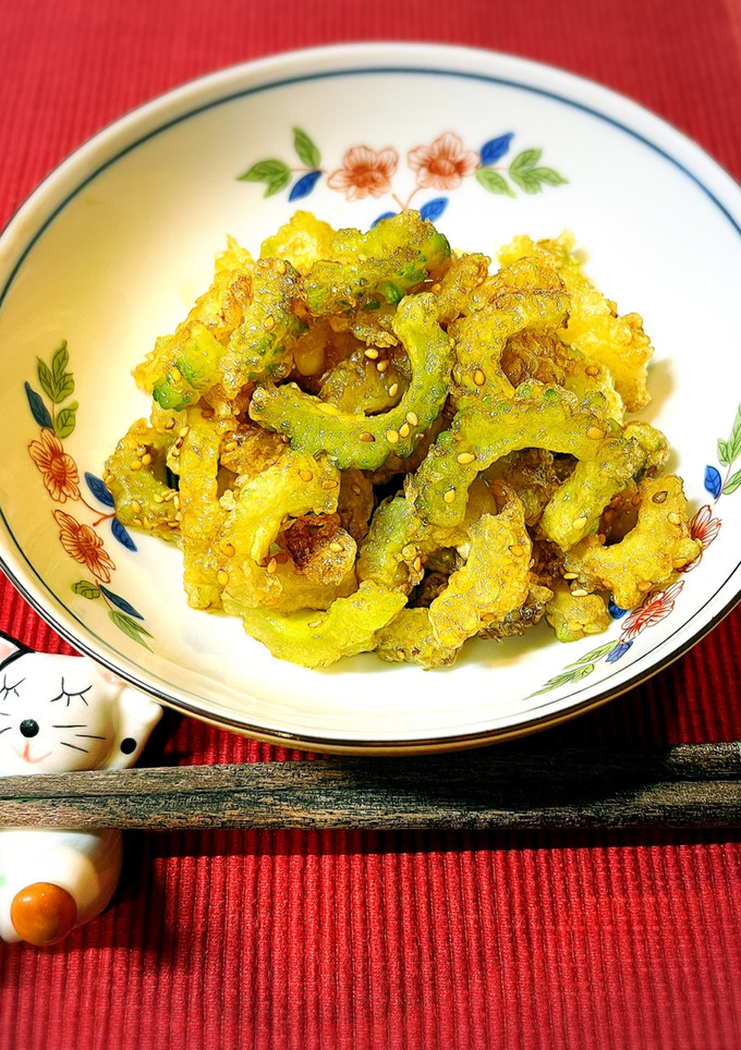 給食で人気♪ゴーヤの揚げ煮-レシピのメイン写真