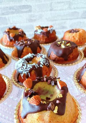 チョコがけミニクグロフ型バナナケーキ-レシピのメイン写真