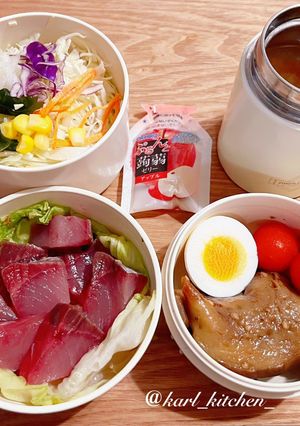 簡単鰤弁当ゆる糖質制限-レシピのメイン写真