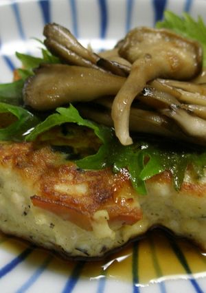 豆腐ハンバーグ(ひじきの煮物入り)-レシピのメイン写真