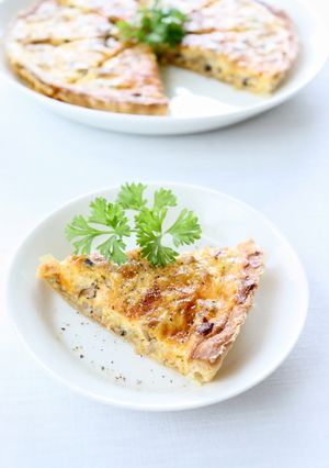 皆大好き【キノコとネギのキッシュ】具沢山-レシピのメイン写真