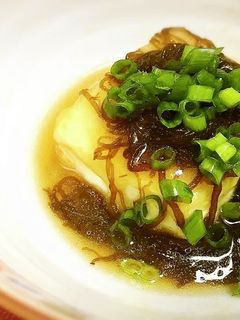 揚げ出し豆腐のもずく餡かけ-レシピのメイン写真