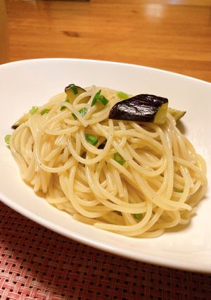 茄子と九条ねぎの和風ペペロンチーノ-レシピのメイン写真