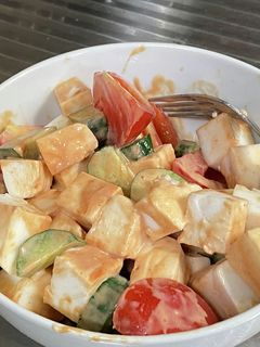 はんぺんときゅうりとトマトの和え物-レシピのメイン写真